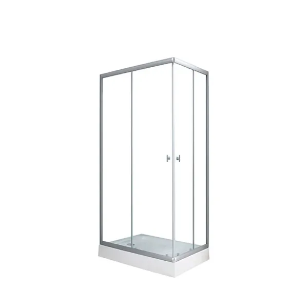 Shower Door Vidrios Transparentes 100x80 cms - Imagen 4