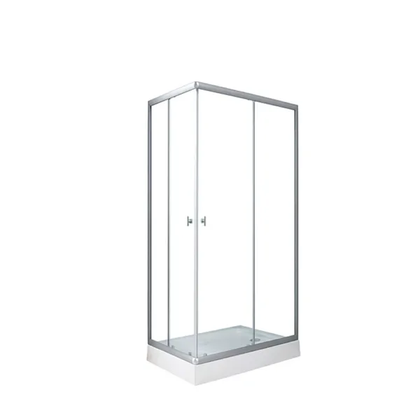 Shower Door Vidrios Transparentes 100x80 cms - Imagen 5