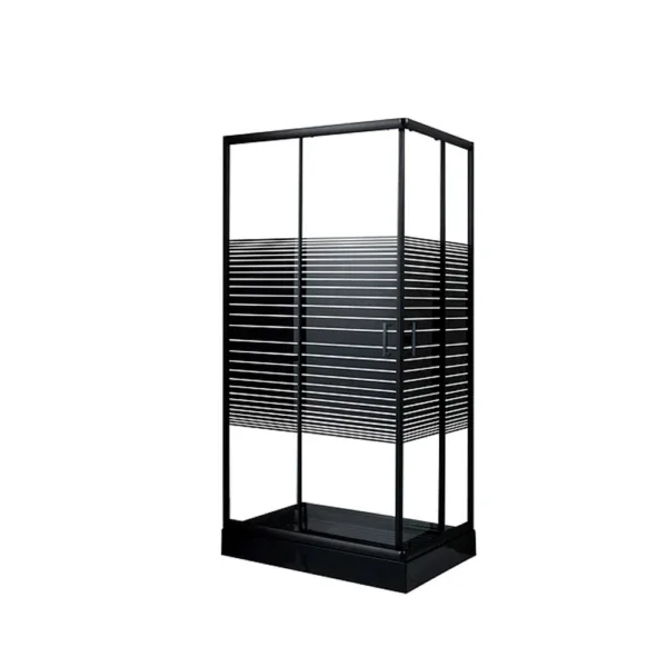 SHOWER DOOR NEGRO 110X70 CMS - Imagen 5